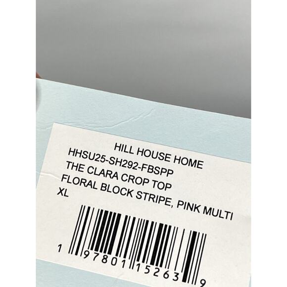 HILL HOUSE Sz XL 2pc Kate Midi Skirt Clara Crop Top Set Floral Block Stripe NWT - Picture 9 of 13